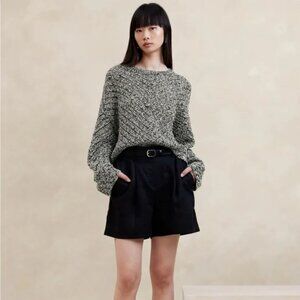 Banana Republic Oversized Knitted Cotton-Blend Sweater